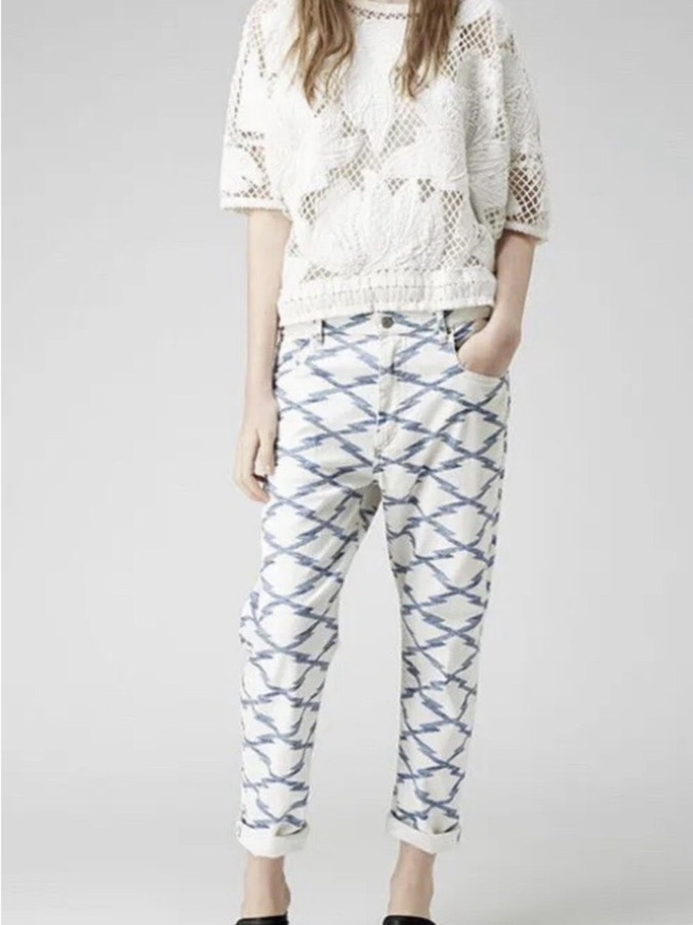 Isabel Marant Etoile Nea Mid Rise Boyfriend Jeans
